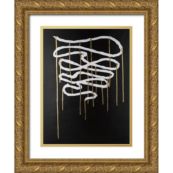 Willett, Michael 15x18 Gold Ornate Wood Framed with Double Matting Museum Art Print Titled - Weeping Ribbon II