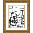 thumbnail image 1 of Willett, Michael 18x24 Gold Ornate Wood Framed with Double Matting Museum Art Print Titled - Linear Effervescence I, 1 of 4
