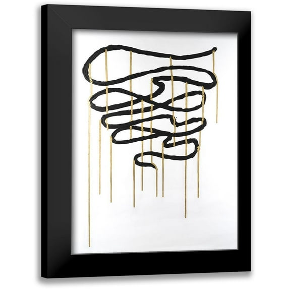 Willett, Michael 19x24 Black Modern Framed Museum Art Print Titled - Weeping Ribbon I