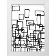 thumbnail image 1 of Willett, Michael 24x32 White Modern Wood Framed Museum Art Print Titled - Linear Effervescence I, 1 of 4