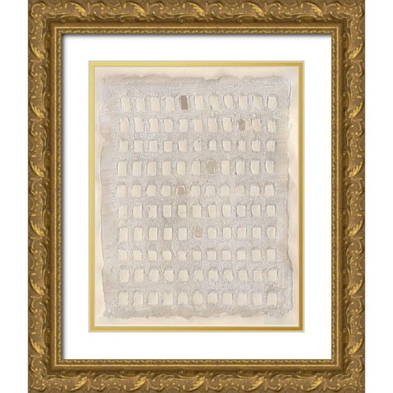 Willett, Michael 26x32 Gold Ornate Wood Framed with Double Matting Museum Art Print Titled - Pearl Punch Card I