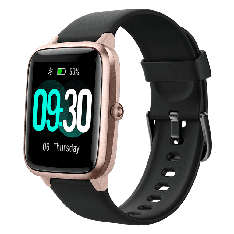 Willful Smart Watch for Women Men Heart Rate Sleep Tracker Smart Wristwatch Compatible with Android IOS Phone Mint Green Gold Walmart