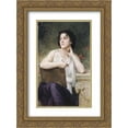 thumbnail image 1 of William Adolphe Bouguereau 2x Matted 18x24 Gold Ornate Framed Art Print 'Inspiration', 1 of 2