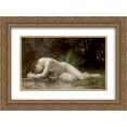 thumbnail image 1 of William Adolphe Bouguereau 2x Matted 24x18 Gold Ornate Framed Art Print 'Biblis', 1 of 2