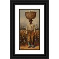 thumbnail image 1 of William Aiken Walker 14x24 Black Ornate Framed Double Matted Museum Art Print Titled: Cotton Picker, 1 of 5