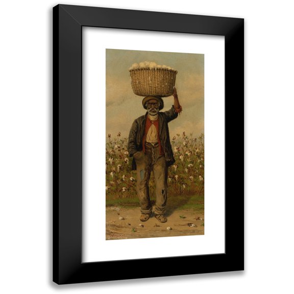 William Aiken Walker 9x14 Black Modern Framed Museum Art Print Titled - Standing Man