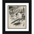 thumbnail image 1 of William Allen Rogers 20x24 Black Ornate Framed Double Matted Museum Art Print Titled: A Moving Picture (1915), 1 of 5