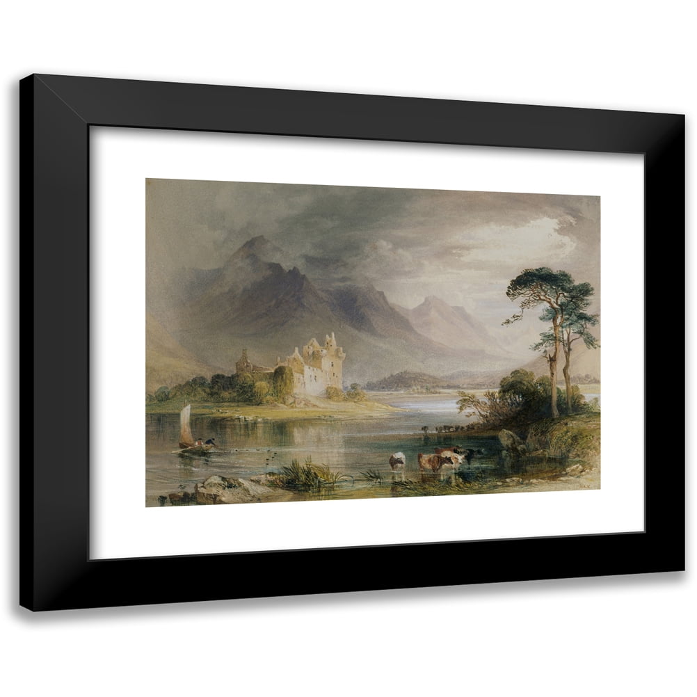 William Andrews Nesfield 18x14 Black Ornate Wood Framed Double