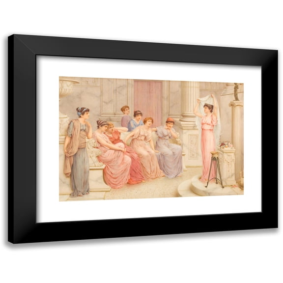 William Anstey Dolland 14x11 Black Modern Framed Museum Art Print Titled - Ancient Rituals