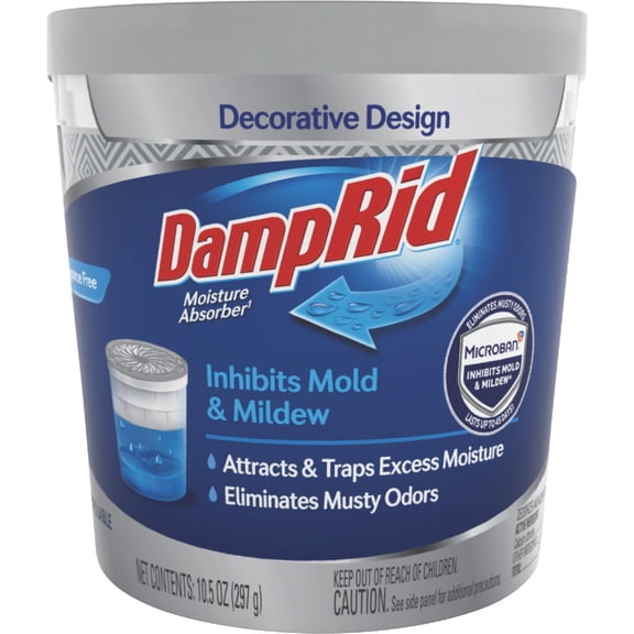 William Barr DampRid Refillable Moisture Absorber & Remover with Microban - Single Pack