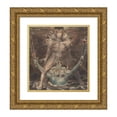 thumbnail image 1 of William Blake 15x16 Gold Ornate Wood Frame and Double Matted Museum Art Print Titled - The Great Red Dragon and the Beast from the Sea (C. 1805), 1 of 4