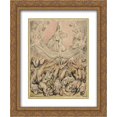 thumbnail image 1 of William Blake 2x Matted 20x24 Gold Ornate Framed Art Print 'The Casting of the Rebel Angels into Hell', 1 of 2