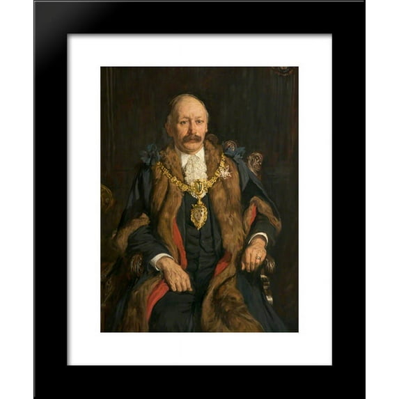 William Bolton, JP, Mayor of Warrington 20x24 Framed Art Print by James Charles
