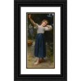 thumbnail image 1 of William Bouguereau 11x18 Black Ornate Wood Framed Double Matted Museum Art Print Titled - La Landeur (1901), 1 of 5