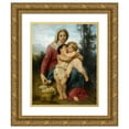 thumbnail image 1 of William Bouguereau 15x18 Gold Ornate Wood Frame and Double Matted Museum Art Print Titled - Sainte Famille (The Holy Family) (1863), 1 of 4