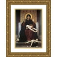 thumbnail image 1 of William Bouguereau 18x24 Gold Ornate Framed and Double Matted Museum Art Print Titled - Virgin Comforter (1875), 1 of 4