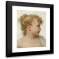thumbnail image 1 of William Bouguereau 19x24 Black Modern Framed Museum Art Print Titled - Study; Little Girl's Head (Profile Face) (1888), 1 of 5