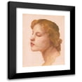 thumbnail image 1 of William Bouguereau 19x24 Black Modern Framed Museum Art Print Titled - Study of a Woman's Head, 1 of 5