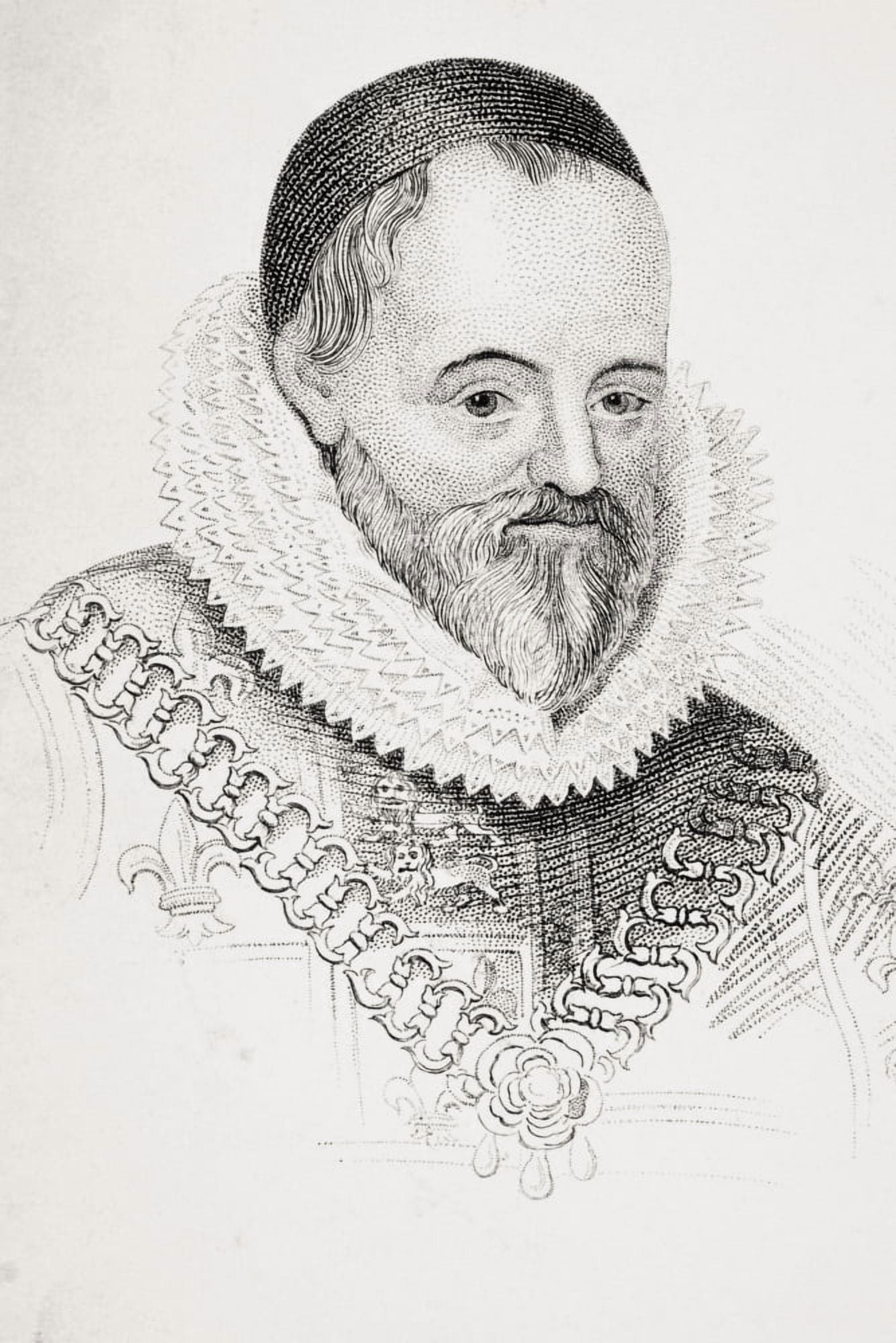 William Camden 1551 1623 English Antiquarian And Historian From Old Englands Worthies By Lord Brougham And Others Published London Circa 1880s Canvas Art - Ken Welsh Design Pics (11 x 17)