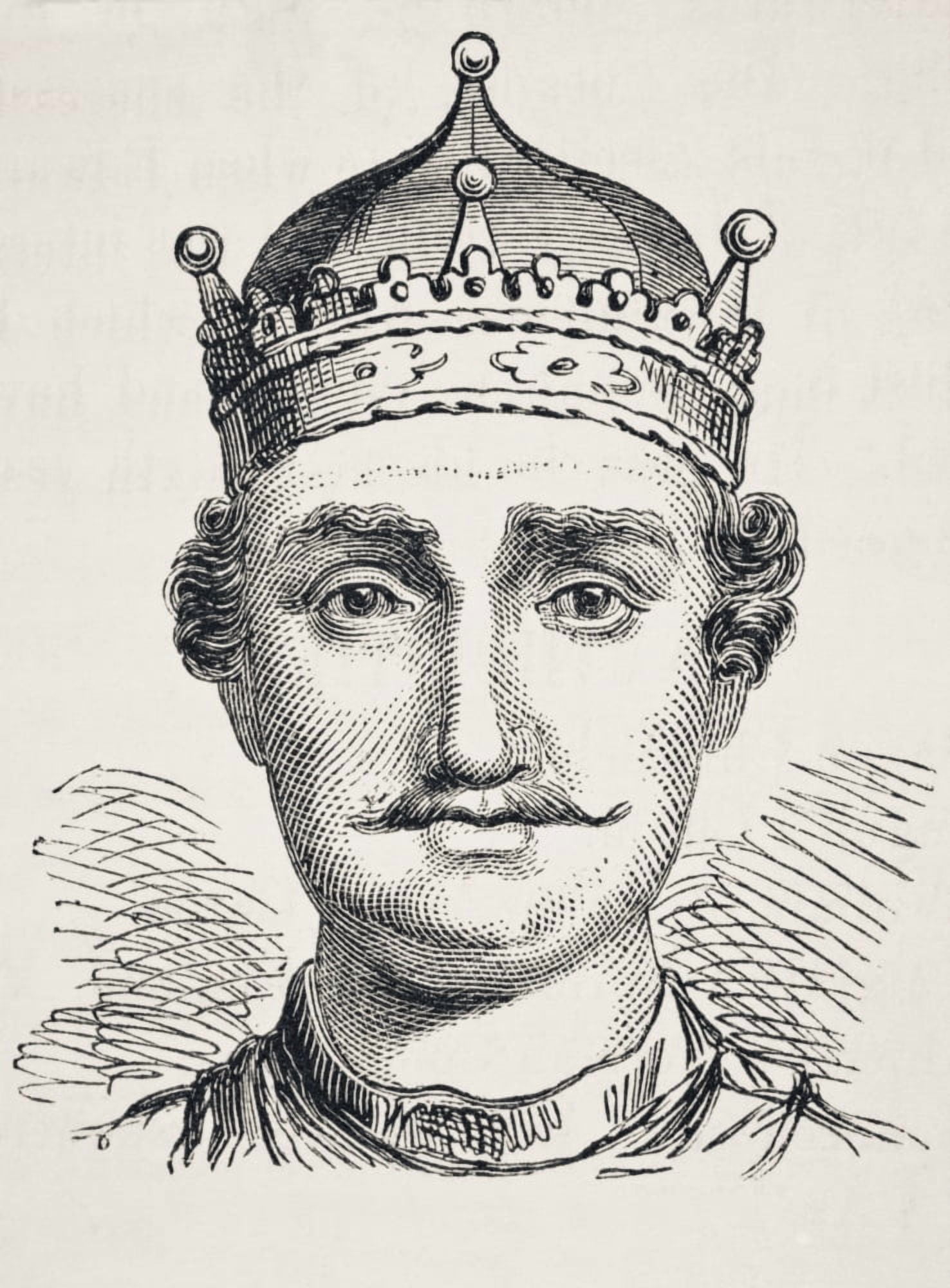 William The Conqueror William I Of England 1027 To 1087 From The National And Domestic History Of England By William Aubrey Published London Circa 1890 Canvas Art - Ken Welsh Design Pics (12 x 17)
