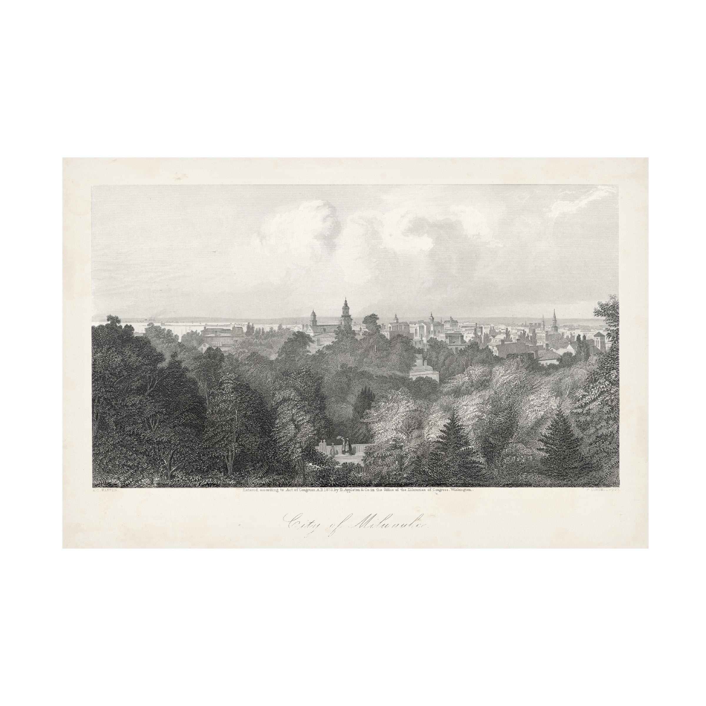 William Cullen Bryant 'City Of Milwaukee' Canvas Art