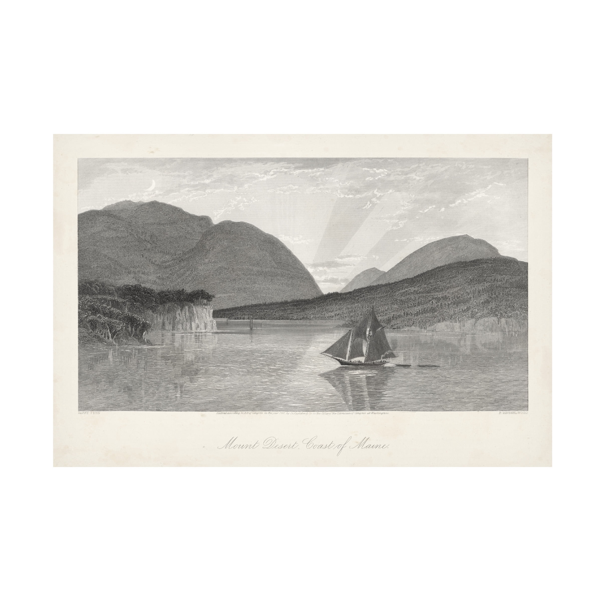 William Cullen Bryant 'Mount Desert Coast Of Maine' Canvas Art