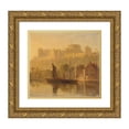 thumbnail image 1 of William Daniell 21x20 Gold Ornate Framed and Double Matted Museum Art Print Titled - Windsor Castle from the Thames, 1 of 4