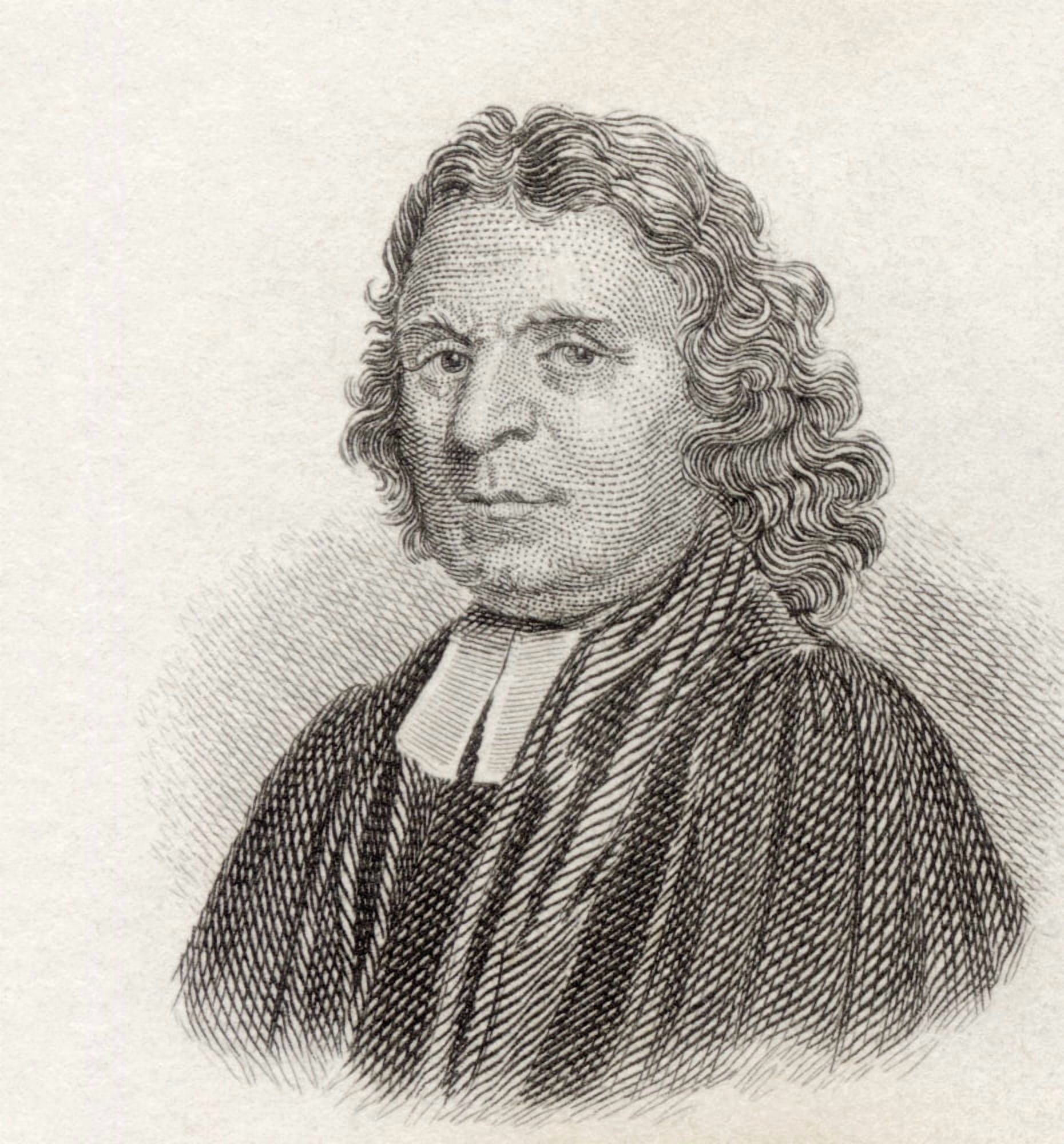William Derham 1657 To 1735 English Clergyman And Natural Philosopher From Crabbs Historical Dictionary Published 1825 Canvas Art - Ken Welsh Design Pics (28 x 30)