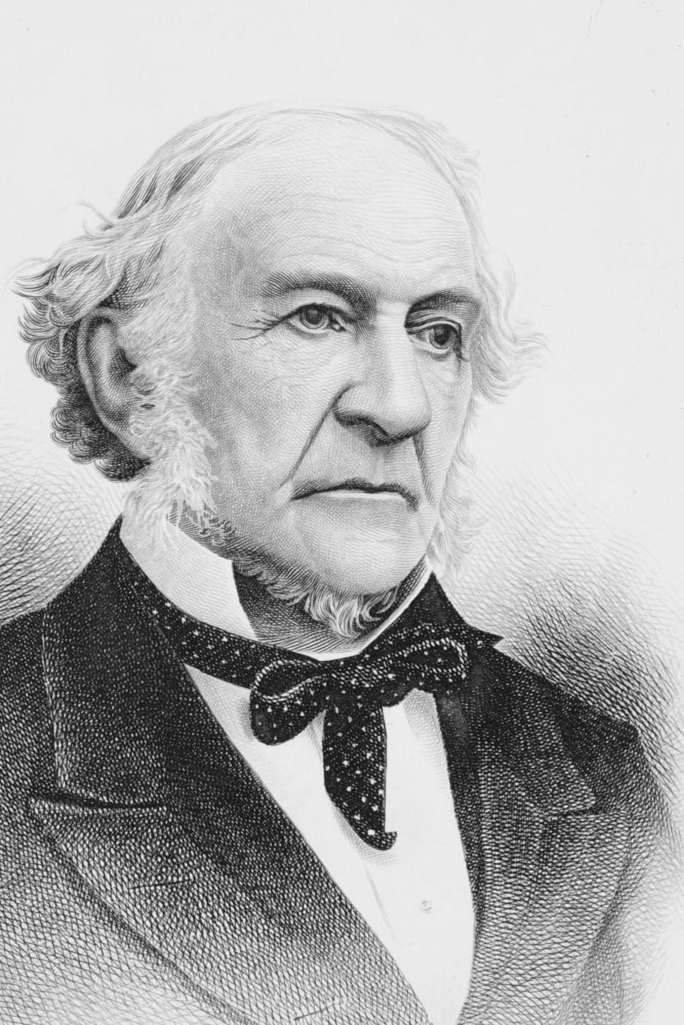 William Ewart Gladstone 1809 To 1898 Statesman & Prime Minister Of Great Britain 1868 To 1874 1880 To 1885 1886 & 1892 To 1894 Canvas Art - Ken Welsh Design Pics (12 x 18)