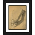 thumbnail image 1 of William Fowler Hopson 14x18 Black Ornate Wood Framed Double Matted Museum Art Print Titled - Academic&nbsp;Study (1885), 1 of 5