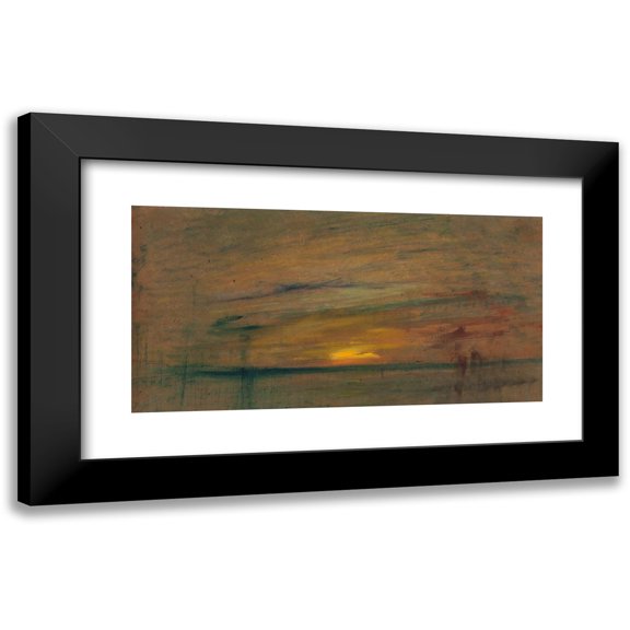 William Gedney Bunce 14x9 Black Modern Framed Museum Art Print Titled - Sunset