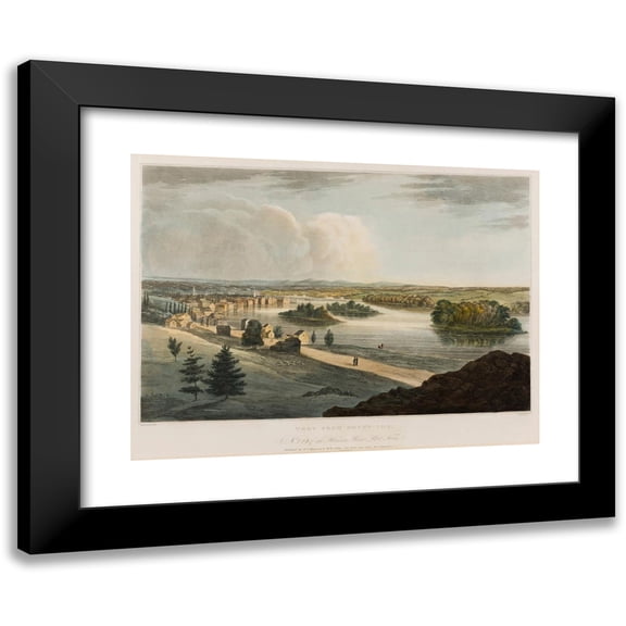 William Guy Wall 14x11 Black Modern Framed Museum Art Print Titled - Troy from Mount Ida (1821-1822)