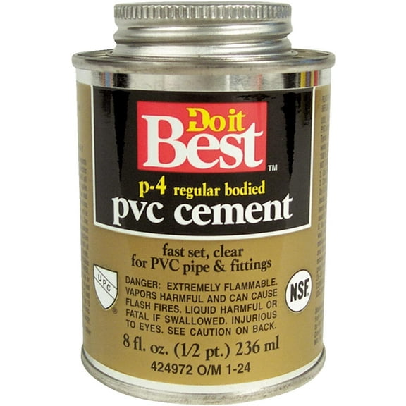 William H. Harvey 18117 PVC Cement, 1/2 Point Capacity, 8 oz