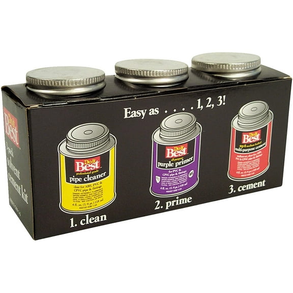 William H Harvey Solvent Cement Kit - Gloss Finish - 4 Oz, Purple