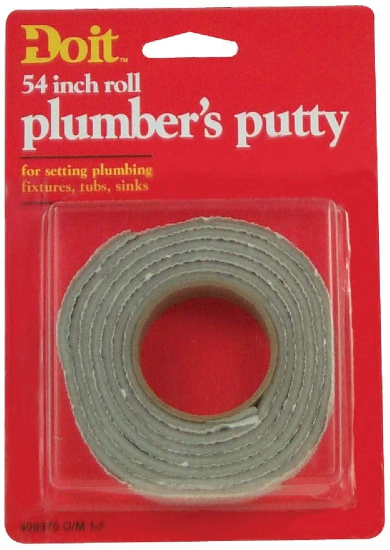 54 Inch Gray Plumber's Putty Roll for Fixtures