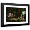 thumbnail image 1 of William Hamilton 14x12 Black Modern Framed Museum Art Print Titled - Alexander Masterton and His Wife and Children (1834), 1 of 5