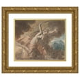 thumbnail image 1 of William Hamilton 24x20 Gold Ornate Framed and Double Matted Museum Art Print Titled - Envy from Ovid's ‘House of Envy’ (Book II, Lines 760-796) (1770-80), 1 of 4