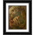 thumbnail image 1 of William Hamilton 2x Matted 20x24 Black Ornate Framed Art Print 'The Watercress-Gatherers', 1 of 2