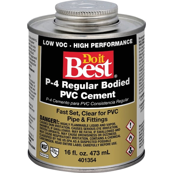 William H Harvey PVC Cement - Heavy Duty, Pint - 1 Pt Capacity