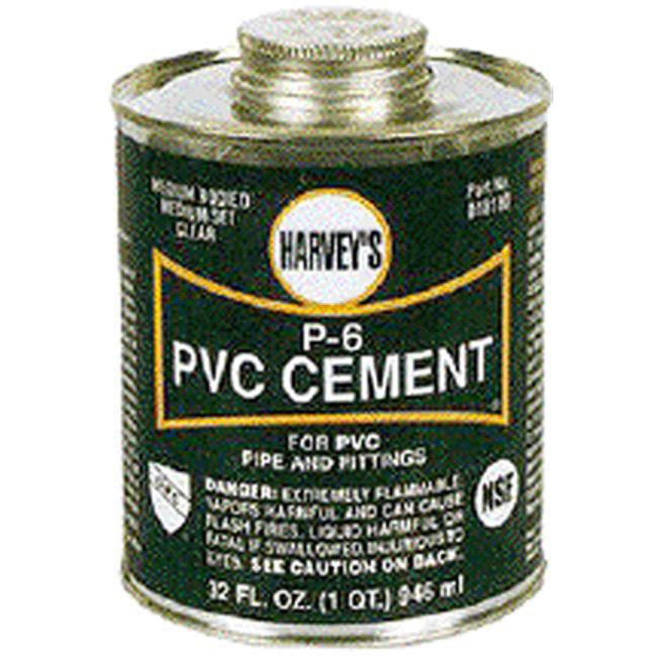 William Harvey 01815024 4 oz Lovoc Medium PVC Cement