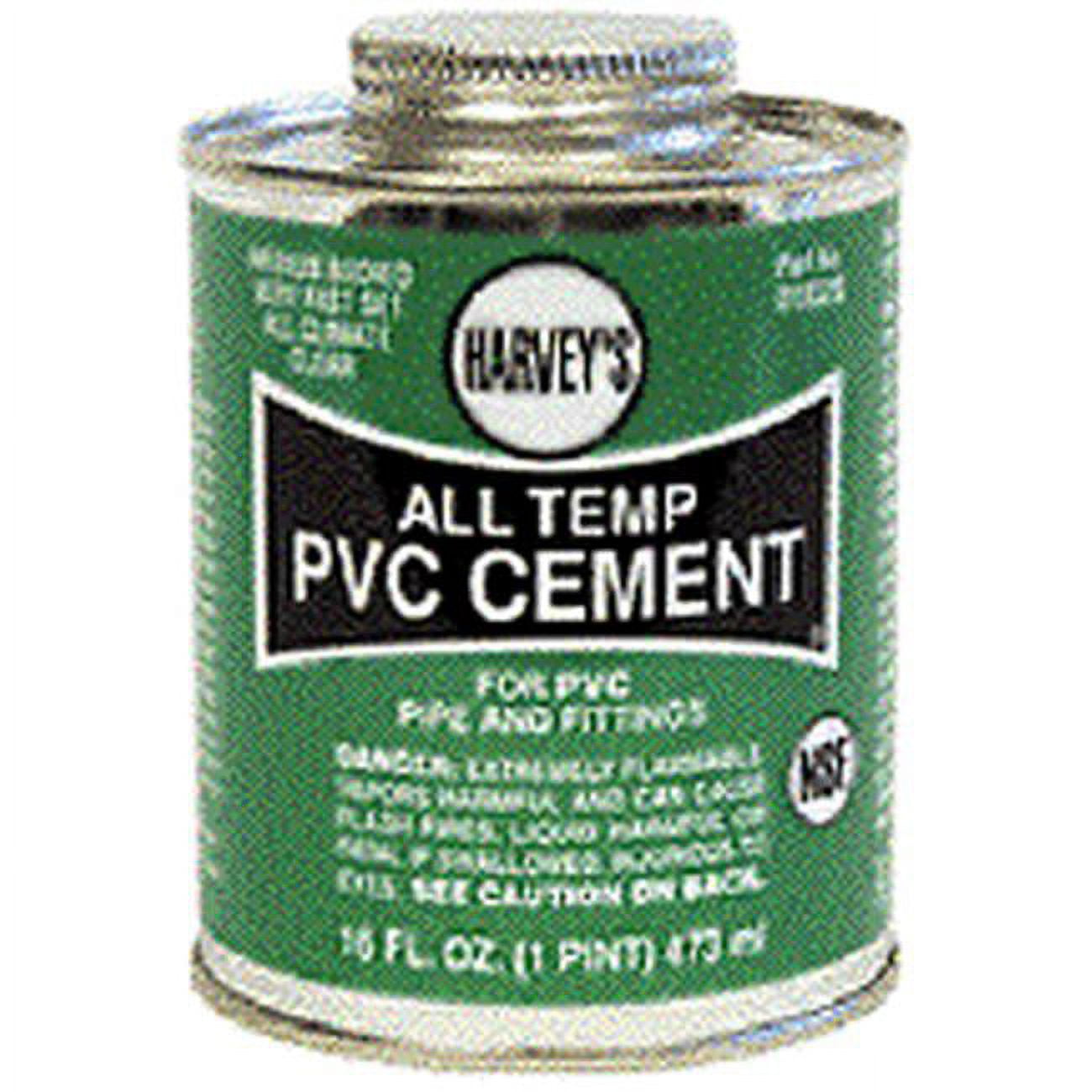 William Harvey 01832012 16 oz All Weather Clear PVC Cement