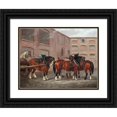thumbnail image 1 of William Henry Davis 14x12 Black Ornate Wood Framed Double Matted Museum Art Print Titled: Preparing the Drey (1839), 1 of 5
