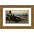 thumbnail image 1 of William Henry Dethlef Koerner 14x10 Gold Ornate Wood Frame and Double Matted Museum Art Print Titled - Here and There (1918), 1 of 4