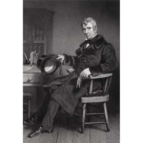 William Henry Harrison 1773 To 1841 9th President of The United States From Painting by Alonzo Chappel Print, Large - 24 x 34