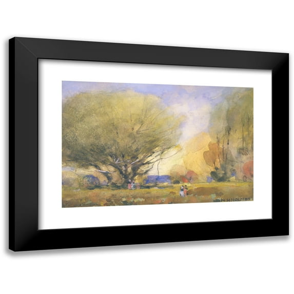 William Henry Holmes 14x11 Black Modern Framed Museum Art Print Titled - Summer Scene (ca. 1920)