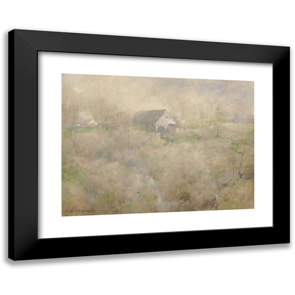 William Henry Holmes 18x14 Black Modern Framed Museum Art Print Titled - My Old Mill, Holmescroft, Near Rockville