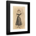 thumbnail image 1 of William Henry Hunt 11x18 Black Modern Framed Museum Art Print Titled - Study of a Young Girl, with Ringlets, in a Black Evening Dress (ca. 1830), 1 of 5