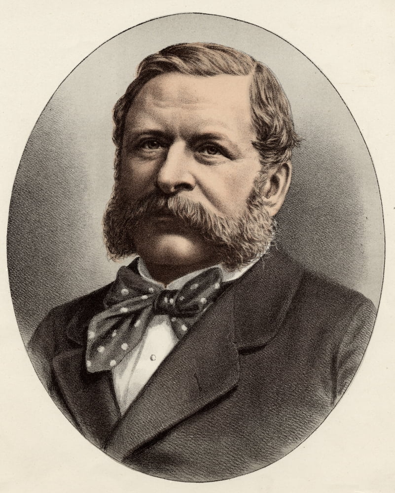 William Henry Waddington1826-1894 French Statesman Who Was Prime Minister In 1879 From A Photograph By Messrs Drouet And Lafontaine Paris Canvas Art - Ken Welsh Design Pics (13 x 17)