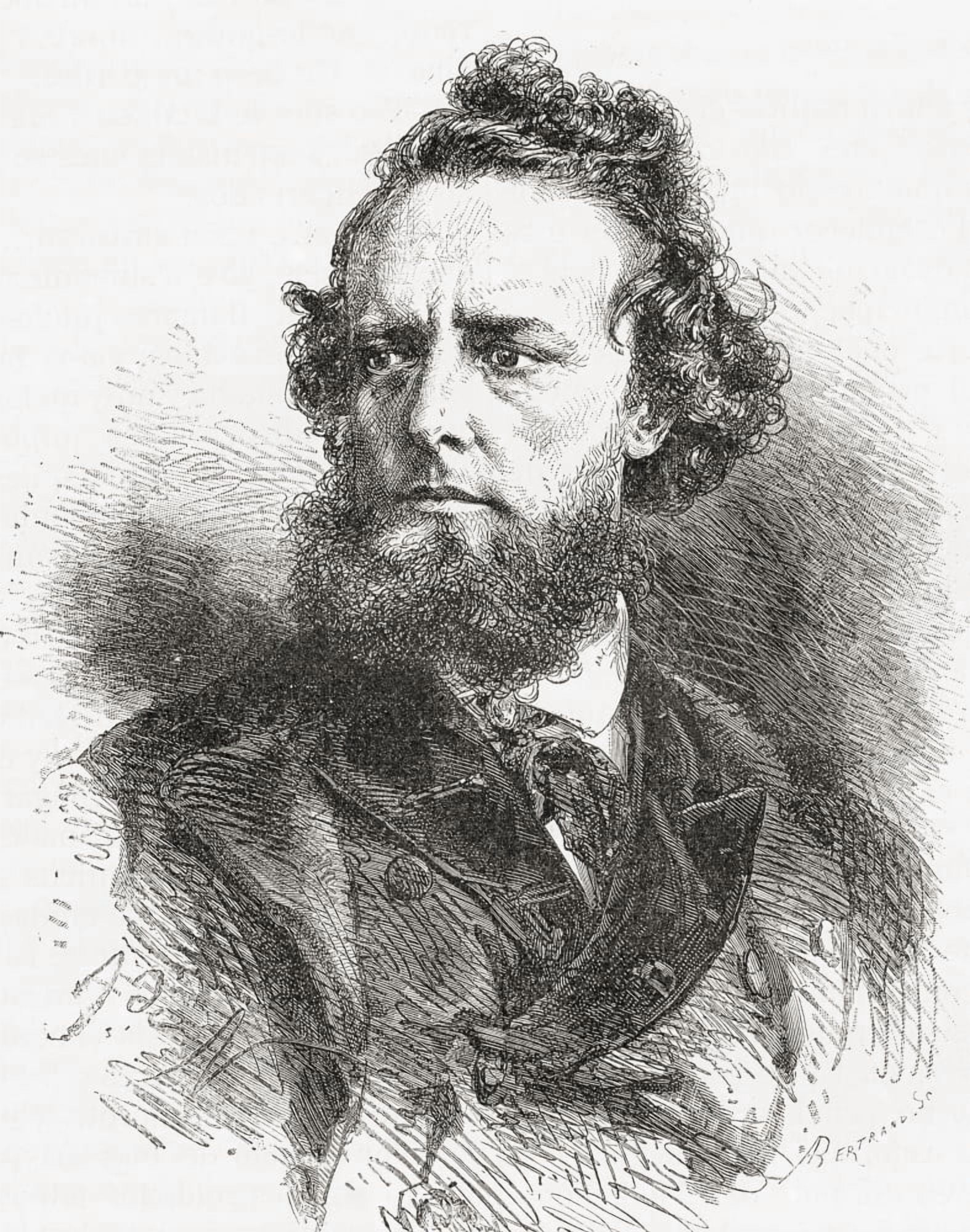 William Hepworth Dixon 1821 To 1879 English Historian And Traveller From El Mundo En La Mano Published 1878 Canvas Art - Ken Welsh Design Pics (13 x 16)