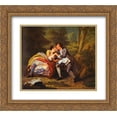 thumbnail image 1 of William Hogarth 2x Matted 22x20 Gold Ornate Framed Art Print 'After (Outdoor Scene) ', 1 of 2